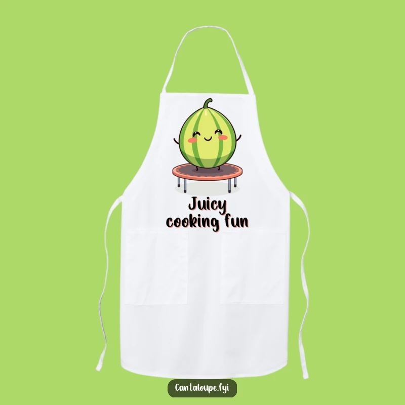 Funny Cantaloupe Chef Apron: Comical Kitchenwear for Joyful Cooks