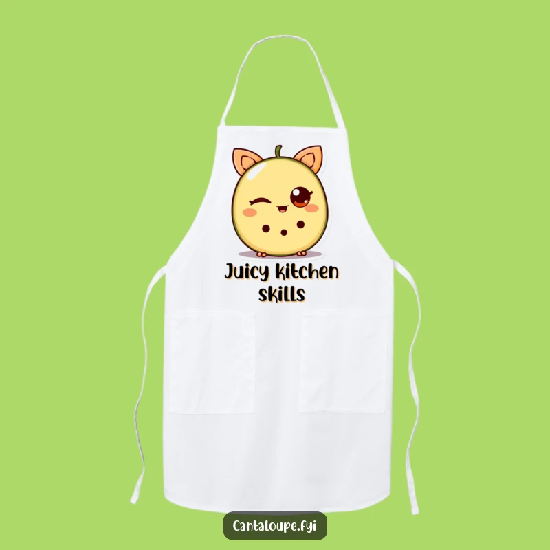 Funny Winking Cantaloupe Wedge Apron: Hilarious Kitchen Wear Gift