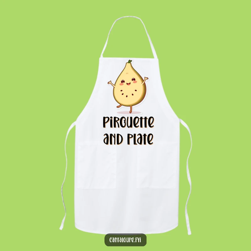 Funny Cantaloupe Pirouette Apron - Cook with Cheerful Grace