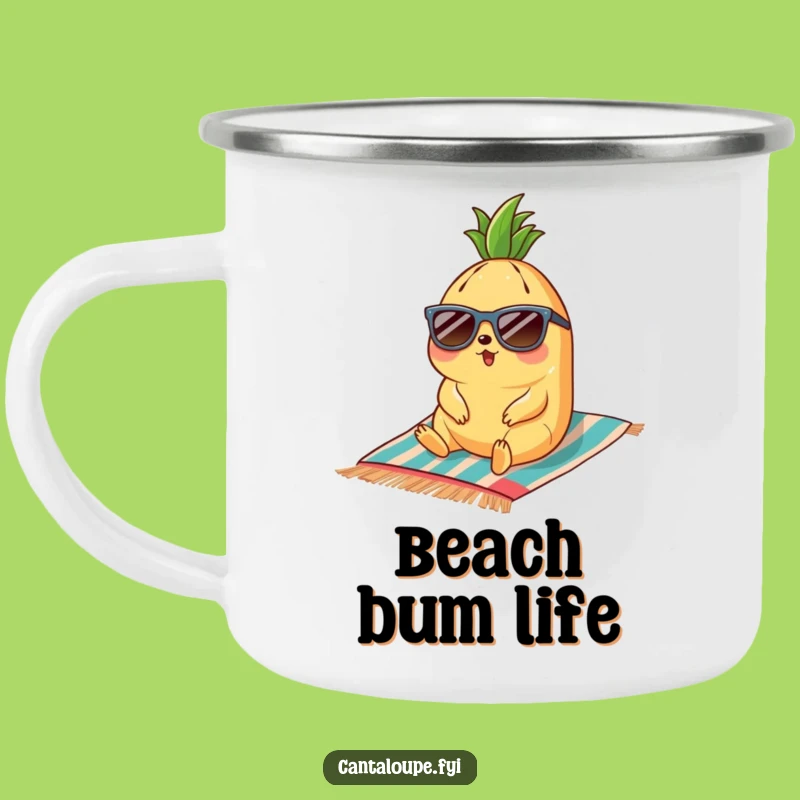 Funny Cantaloupe Campfire Mug - Hilarious Outdoor Adventure Companion