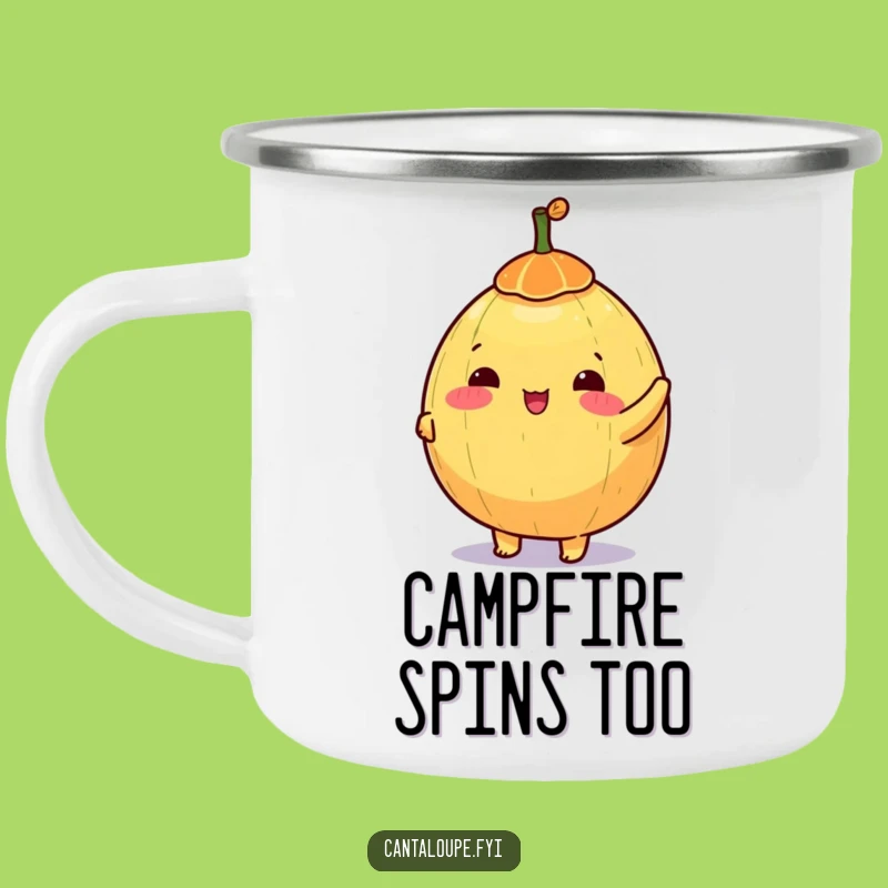 Funny Melon Top Camping Mug: Playful Sips on the Go!