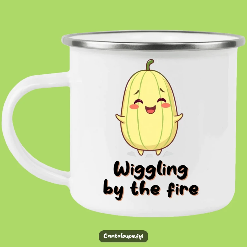 Funny Wiggling Cantaloupe Camping Mug - Joyful Sips Outdoors
