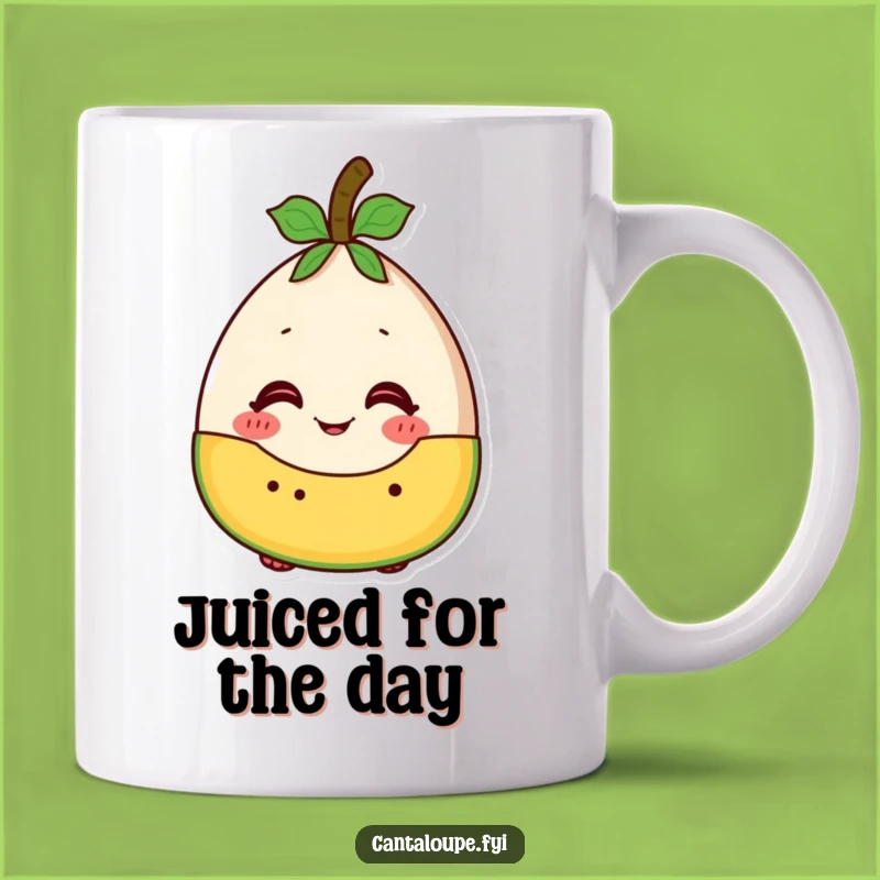 Funny Fruit Salad Cantaloupe Mug - Excited Melon Comedy Gift