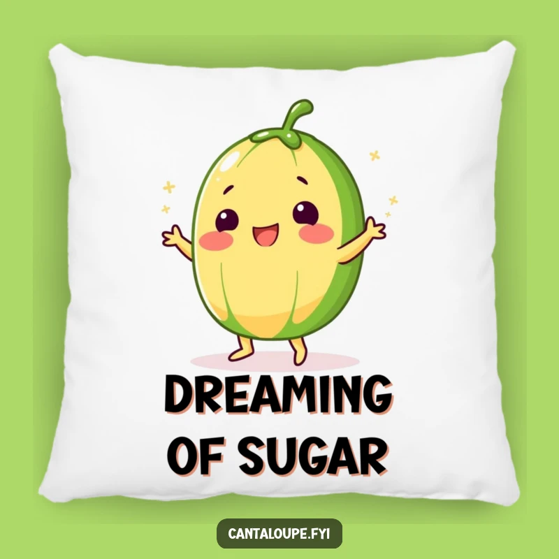 Cozy Funny Sugar Dance Cantaloupe Pillow: Snuggle Up with Sweet Moves - Perfect Funny Gift