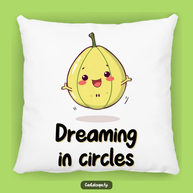 Funny Cantaloupe Spin Pillow: Soft Melon Slice Character for Cheerful Comfort, Perfect Gift