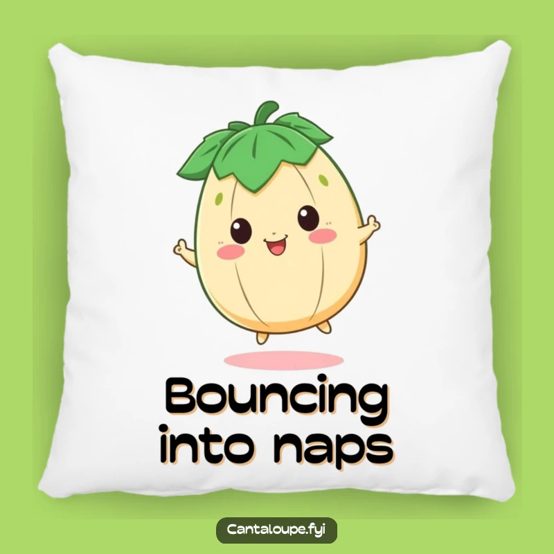 Funny Cantaloupe Bouncing Pillow - Cuddle Up with Fruity Fun!