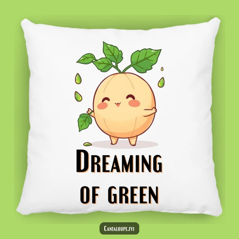 Funny Cantaloupe Juggler Pillow: Cuddle Up with a Hilarious Fruit Friend