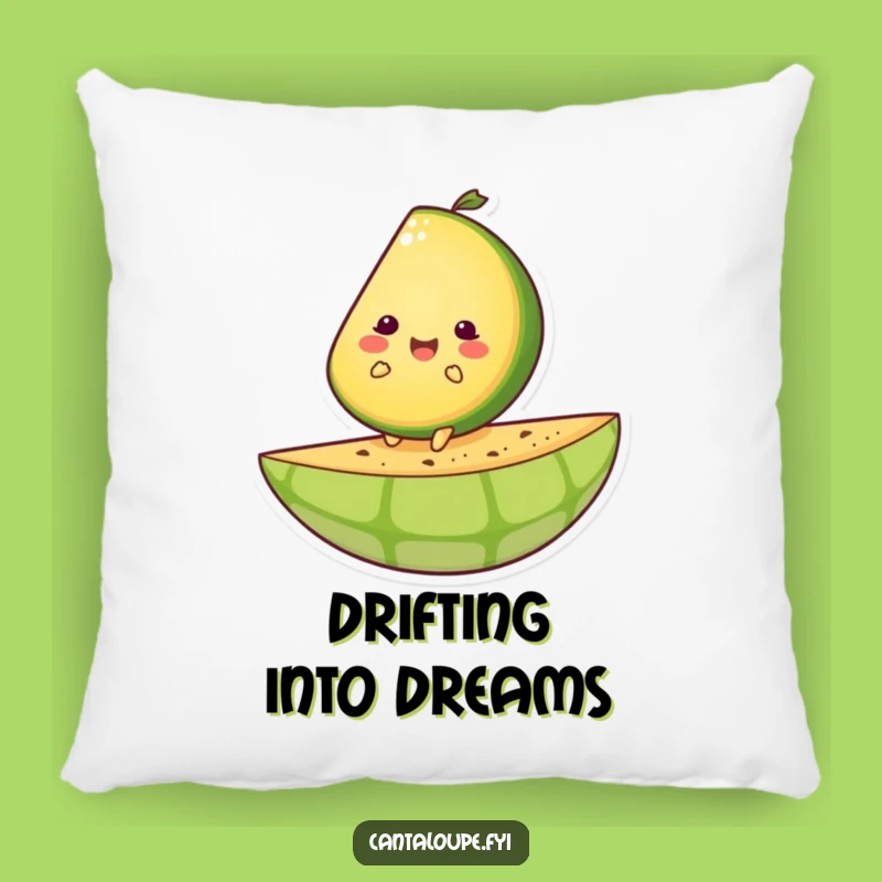 Funny Ride Pillow: Cantaloupe Adventure, Comfy Happy Character Gift