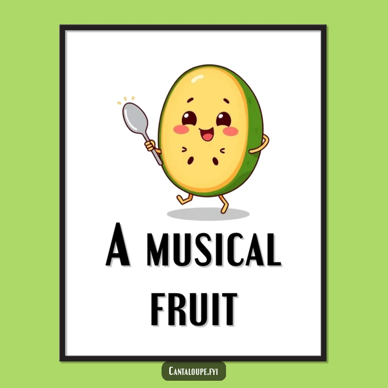 Funny Dancing Cantaloupe Digital Art: Bring Home This Hilarious Fruit Dancer
