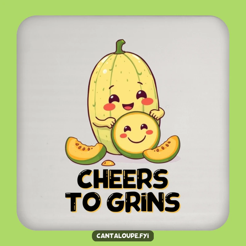 Funny Cantaloupe Coaster: Protect Surfaces with Melon Artistry