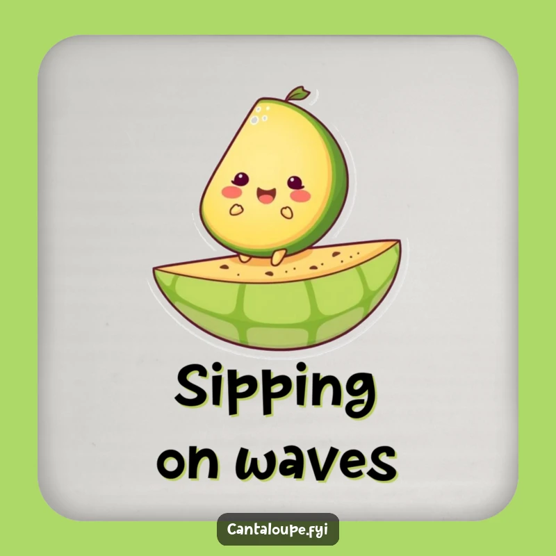 Funny Ride Coaster: Cantaloupe Adventure, Happy Character Drink Protector