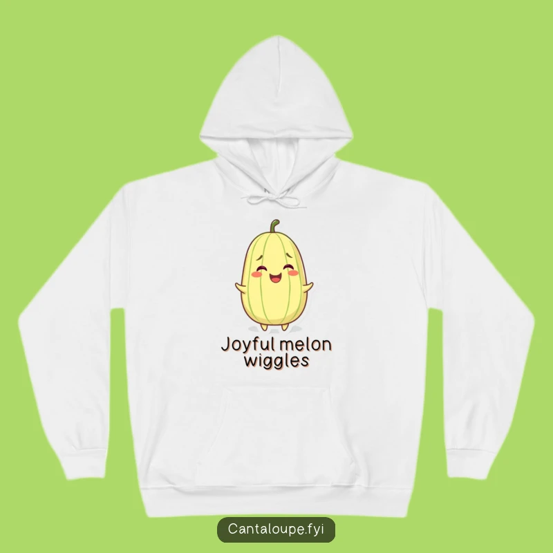 Cozy Funny Wiggling Cantaloupe Hoodie - Warm Up with Wiggly Happiness