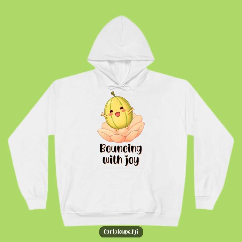 Funny Cantaloupe Bouncing Hoodie: Cozy Up with Playful Energy