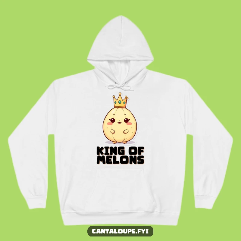 Funny Cantaloupe Crown Hoodie: Stay Cozy in Regal Style