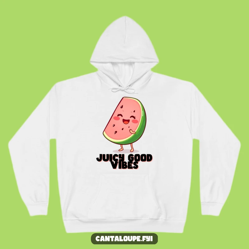 Funny Hoodie: Wiggling Watermelon Wedge, Cozy Summer Gift