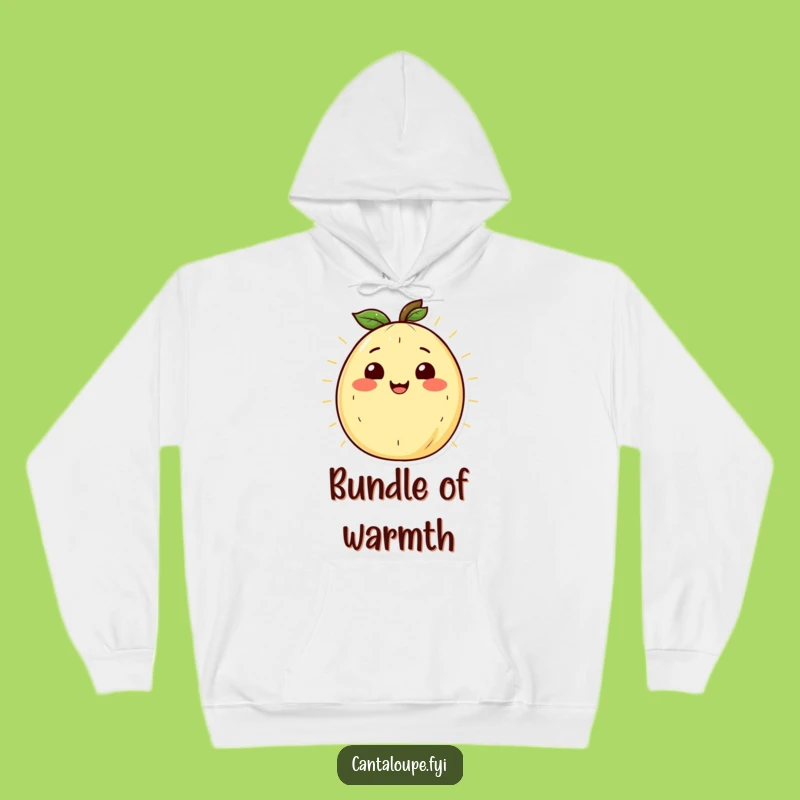 Funny Radiant Cantaloupe Hoodie: Cozy Warmth from a Smiling Face, Ultimate Funny Gift