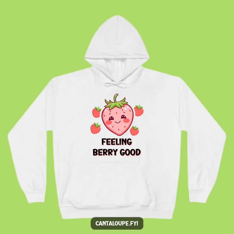 Funny Strawberry Hoodie: Cozy Silly Face Fruit Apparel, Best Humorous Gift