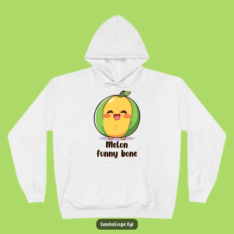 Funny Cantaloupe Laugh Hoodie - Cozy Giggling Fruit Sweatshirt, Perfect Funny Gift