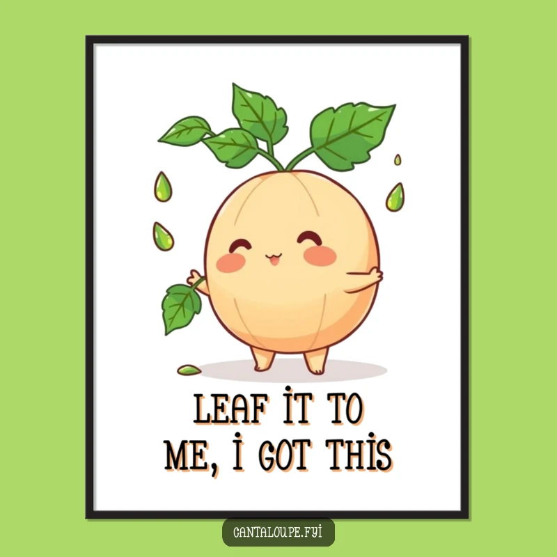 Free Printable Funny Wall Art: Juggling Melon Decor - Hilarious Downloadable Art!