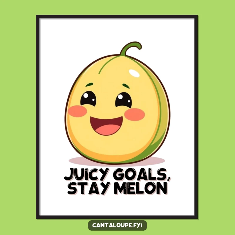 Free Printable Wall Art: Juicy Cantaloupe Smile, Hilarious Downloadable Decor