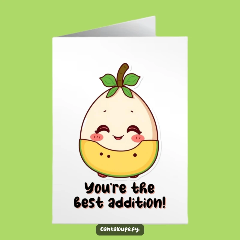 Free Printable Cantaloupe Salad Card: Funny Congrats Downloadable Gift for Great Mixes!