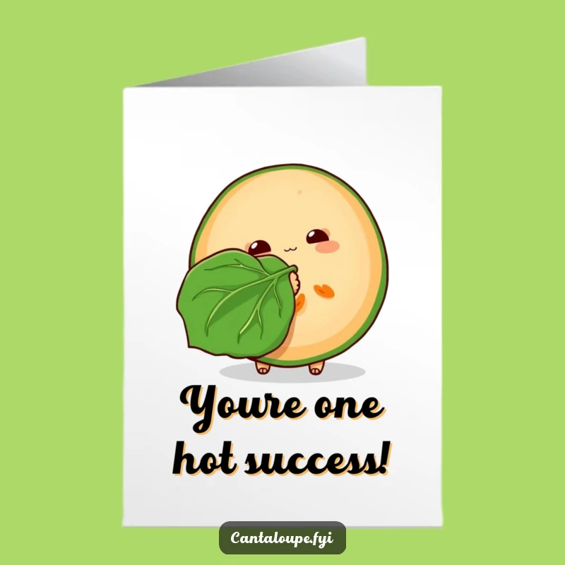 Free Printable Fanning Cantaloupe Congrats Card - Humorous Downloadable 'Take a Break' Art