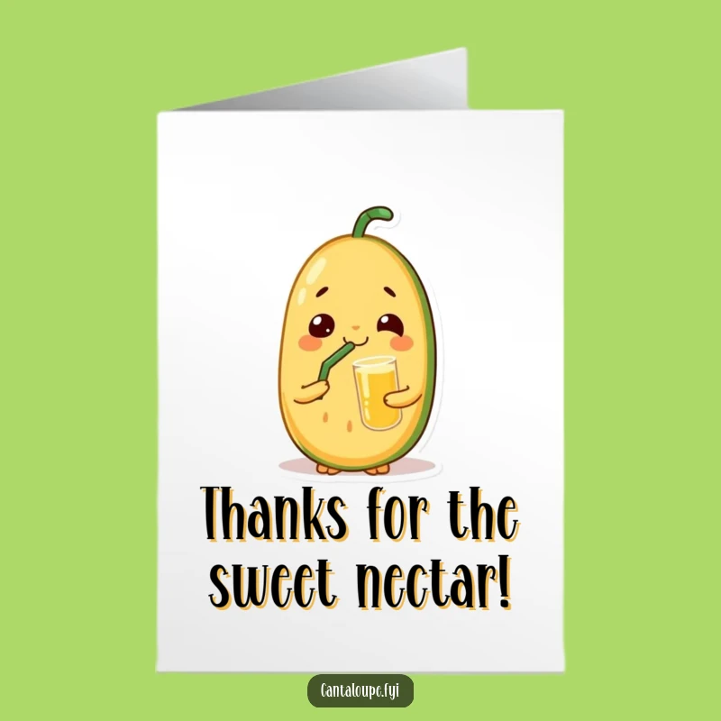 Free Printable Thank You Card: Relaxed Gratitude, Funny Melon, Downloadable Thanks