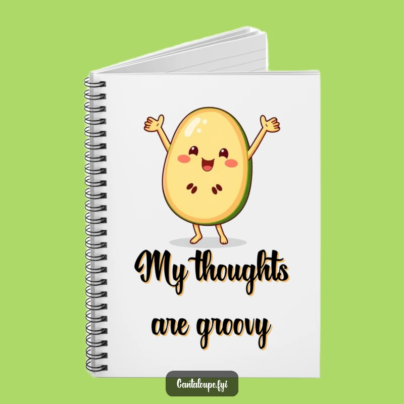 Funny Cantaloupe Dance Notebook, Hilarious Fruit Journal for Ideas, Perfect Funny Gift