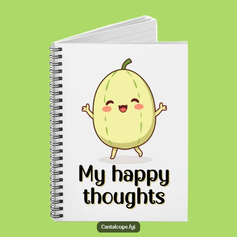 Funny Dancing Cantaloupe Notebook: Jot Down Ideas with Melon Moves