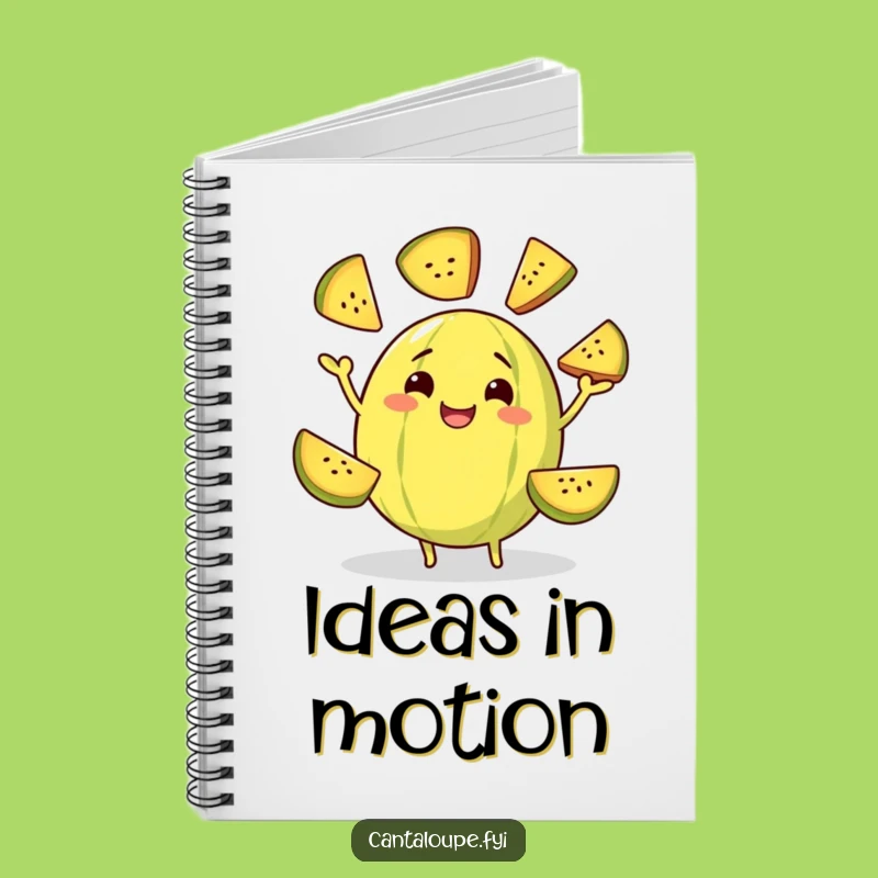 Funny Juggling Cantaloupe Notebook: Melon Slice Ideas, Perfect Gift for Creatives!