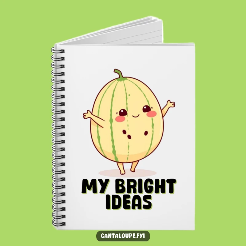 Funny Cantaloupe Cartwheel Notebook: Fruity Ideas, Humorous Journal, Gift!