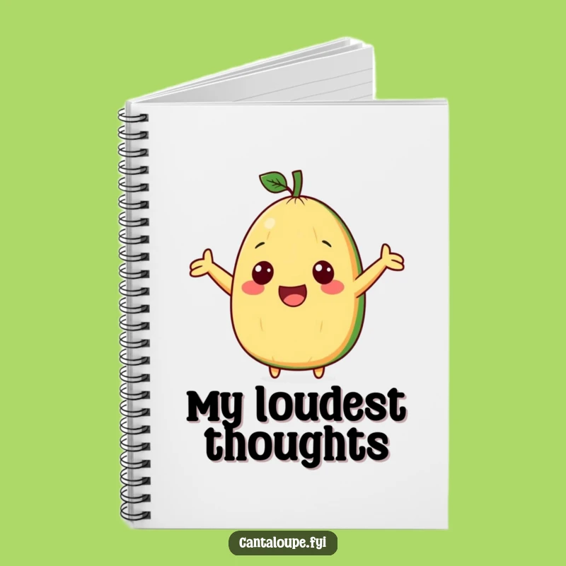 Funny Cantaloupe Cheer Notebook - Jot Down Your Cheers and Ideas