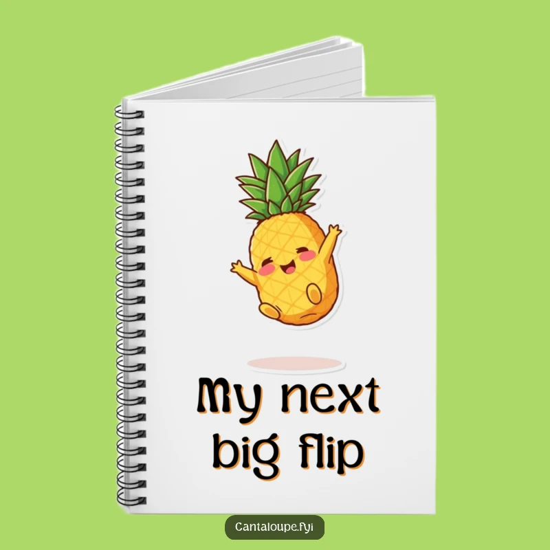 Funny Pineapple Journal: Playful Fruity Character Notebook, Perfect Funny Gift