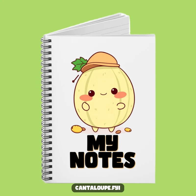 Funny Melon Hat Juggler Notebook: Cantaloupe Character, Tiny Hat, Jot Down Ideas