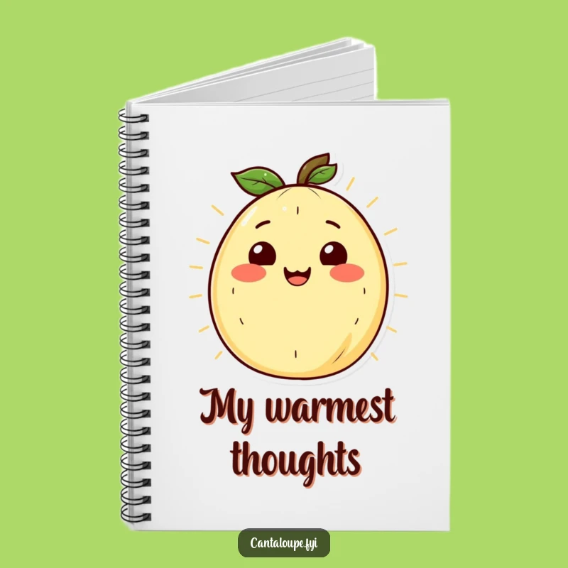 Funny Radiant Cantaloupe Notebook: Capture Warm Thoughts with a Smile, Excellent Funny Gift