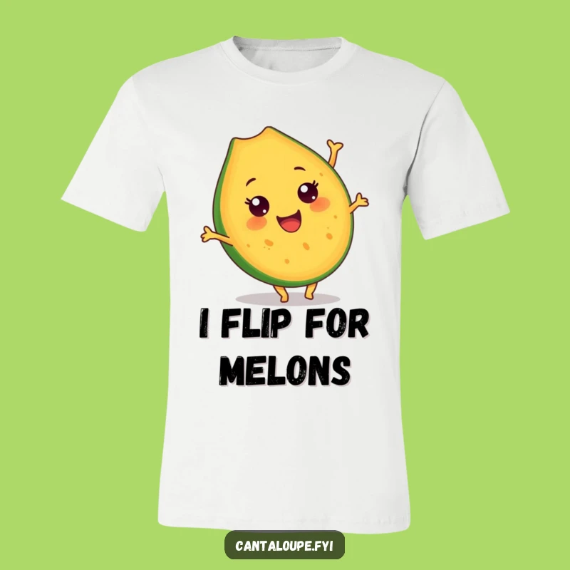 Funny Cantaloupe Somersault T-Shirt: Wearable Humor for Fruit Fanatics and Comedy Lovers