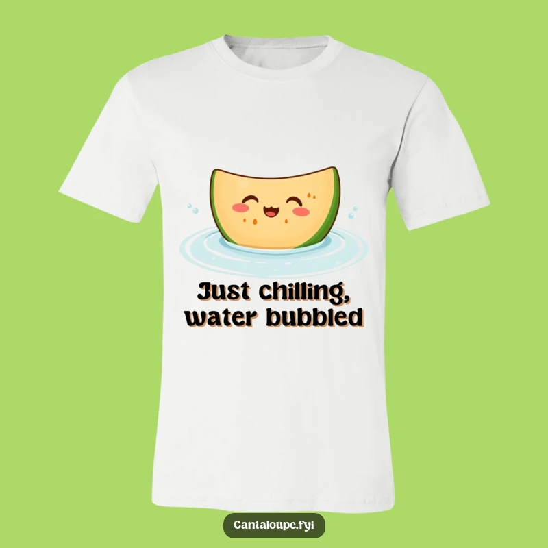 Funny Giggling Melon T-Shirt - Bobbing Cantaloupe Character, Refreshing Gift Idea