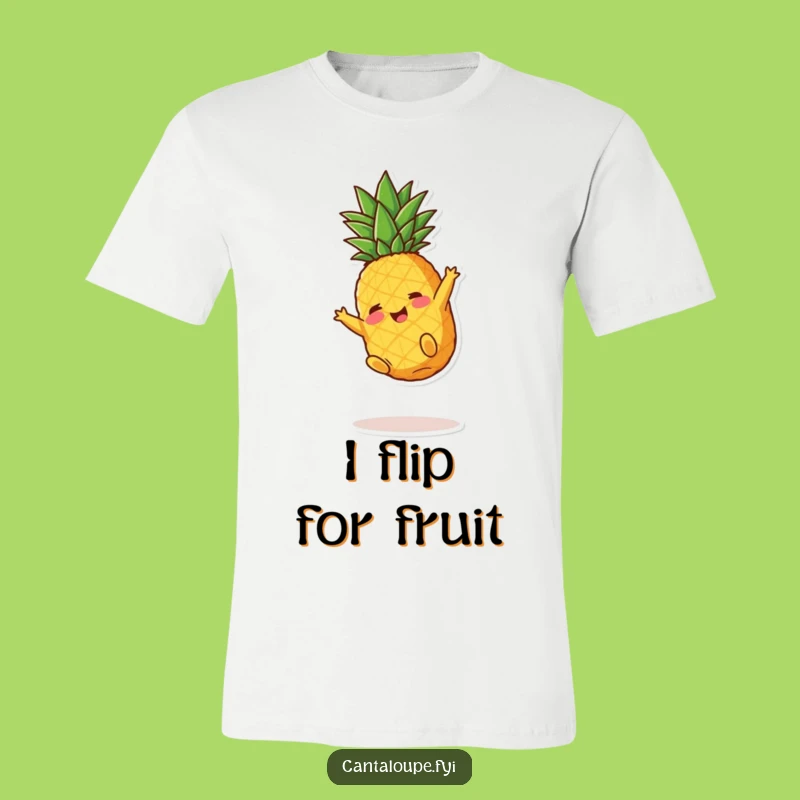 Funny Pineapple Somersault T-Shirt: Playful Fruity Character Tee, Great Funny Gift