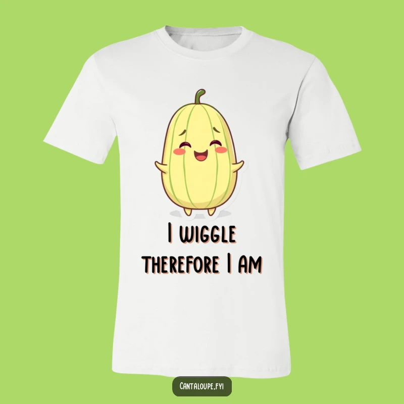 Funny Wiggling Cantaloupe T-Shirt - Spread Happiness with Fruitful Fun