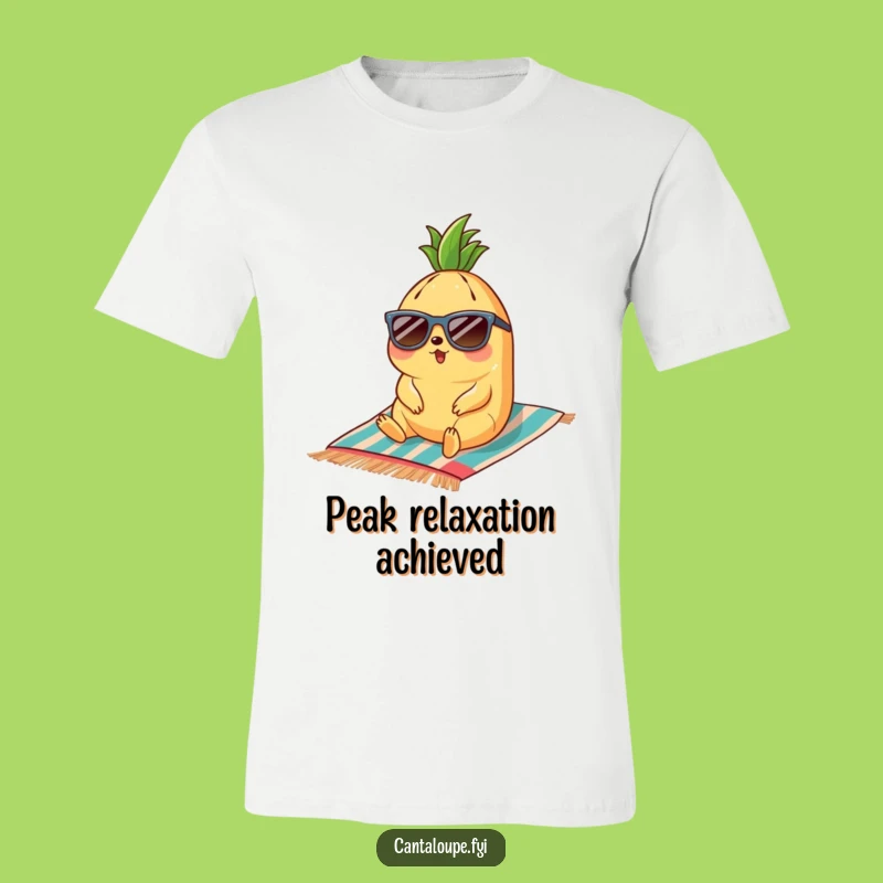 Funny Cantaloupe Beach Vibes T-Shirt - Ultimate Summer Relaxation Tee