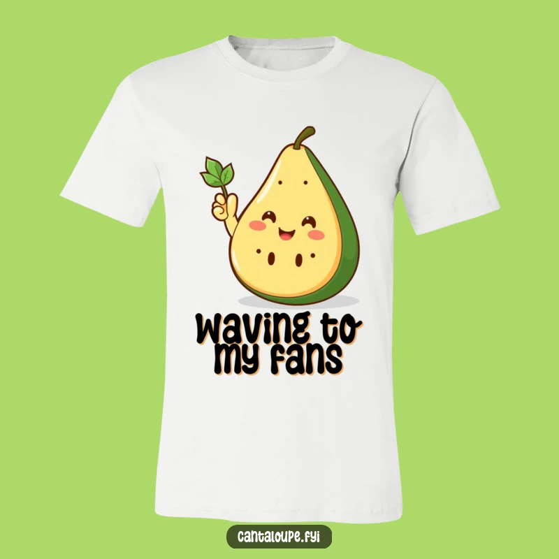 Funny Cantaloupe Wedge T-Shirt: Waving Hello, Ultimate Funny Gift for Fruit Fans!