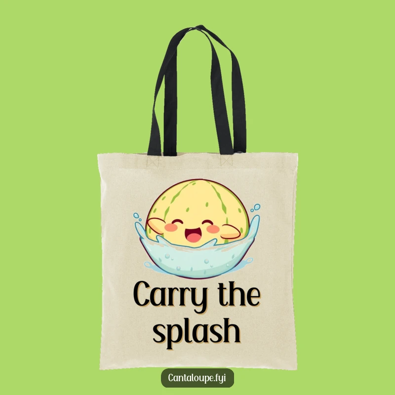 Funny Diving Cantaloupe Tote Bag: Carry Your Splash of Fun Everywhere