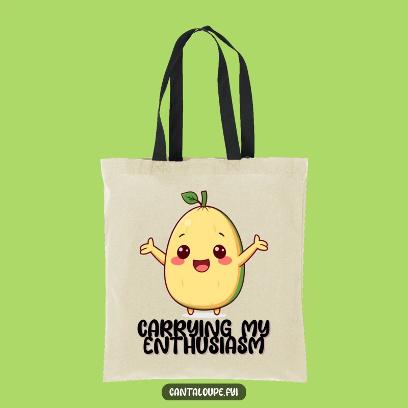 Funny Cantaloupe Cheer Tote Bag - Carry Your Game Day Essentials