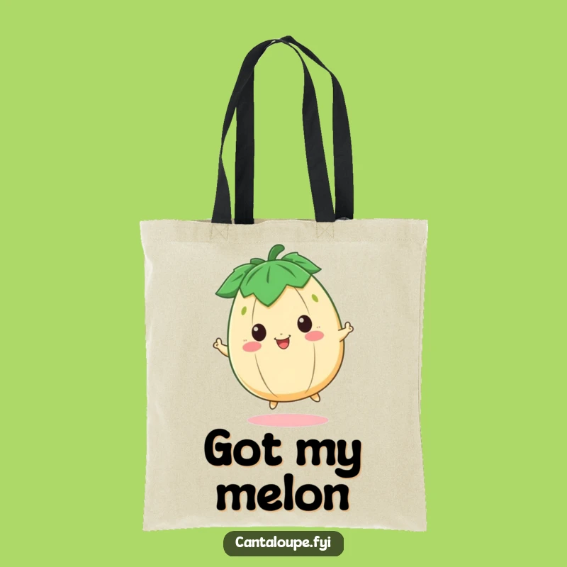 Funny Cantaloupe Bouncing Tote Bag - Carry Your Happy Vibes Anywhere!